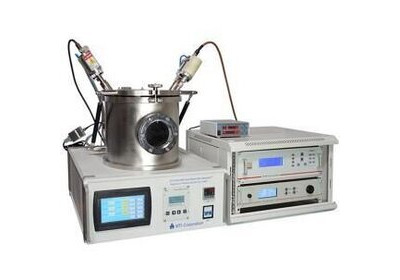 RF/DC/reactive Magnetron sputtering system with heated and rotated sample holder with thickness monitor